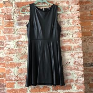Black Leather Dress